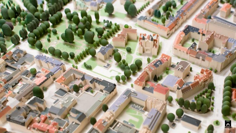 Fragment wydruku 3D modelu miasta Landskrona (źródło: Holygon)